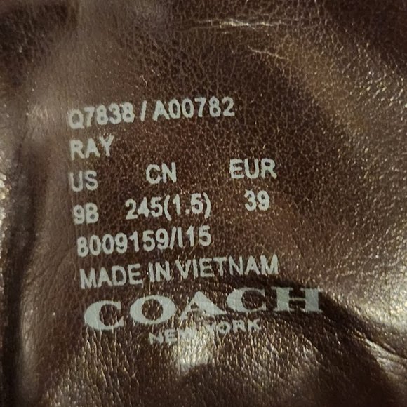 Coach signature Ray Outline high top sneakers style# Q7838 - Picture 5 of 5
